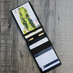 Blue Scorecard & Yardage Book Holder - Name Only