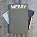 Grey Scorecard & Yardage Book Holder - Name Only