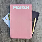 Pink Scorecard & Yardage Book Holder - Name Only