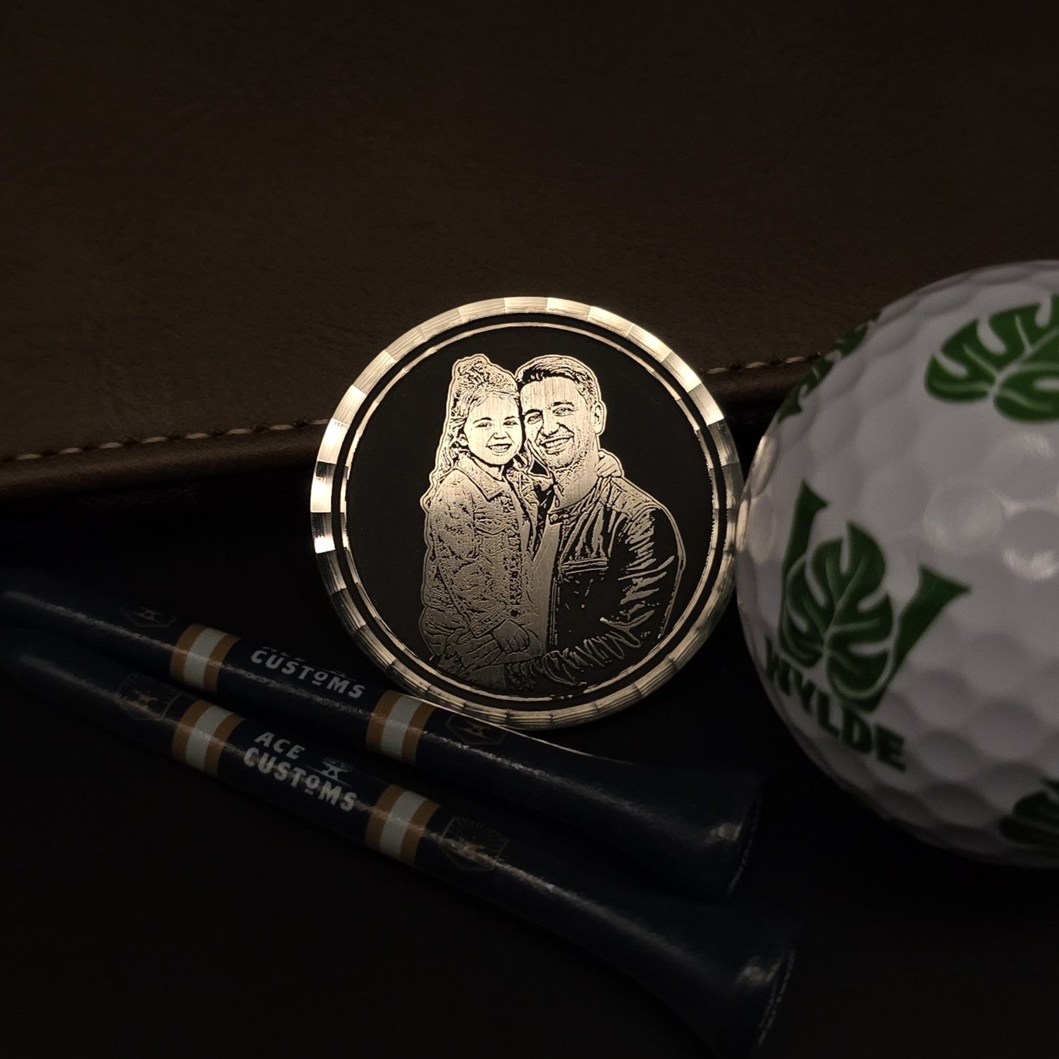 Laser Engraved Photo Ball Marker
