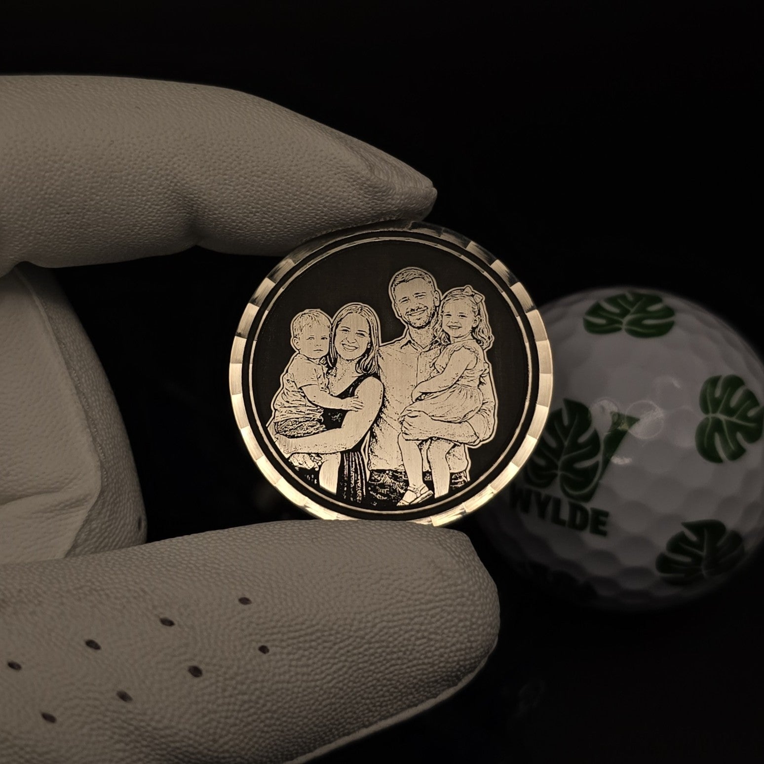 Laser Engraved Photo Ball Marker