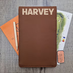 Dark Brown Scorecard & Yardage Book Holder - Name Only