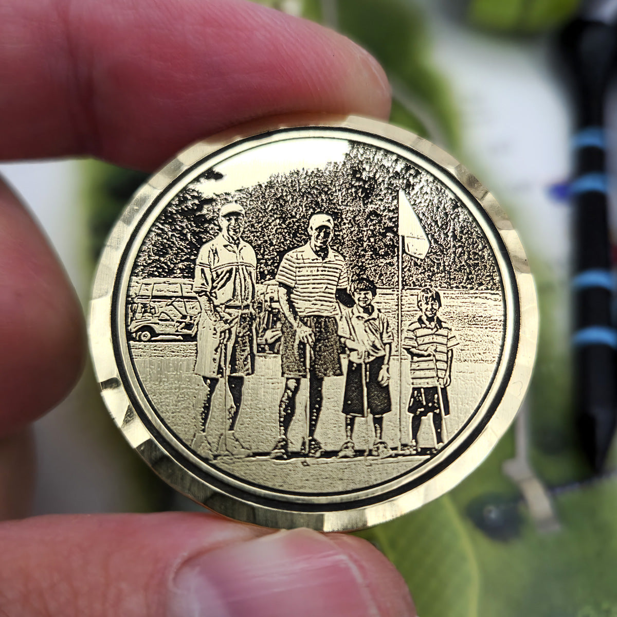 Laser Engraved Photo Ball Marker