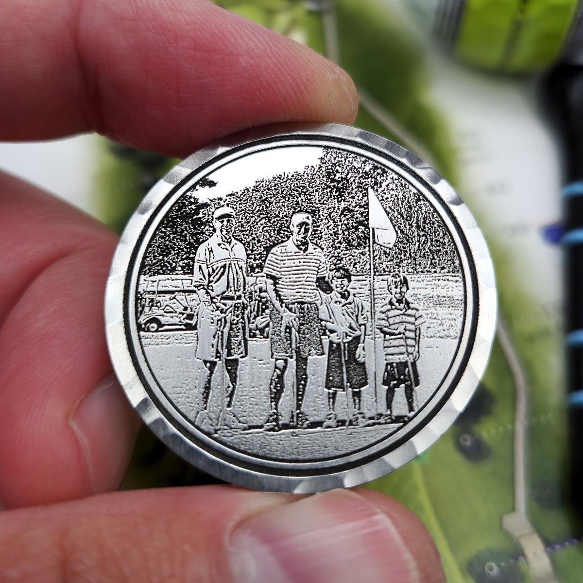 Laser Engraved Photo Ball Marker