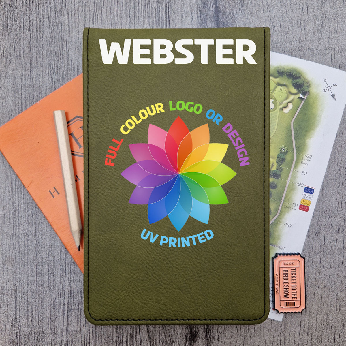 Scorecard Book - Name & Logo Customisation