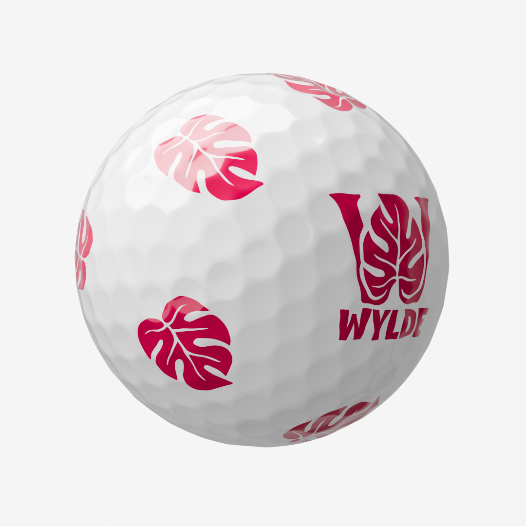 Wylde Distance Pink Golf Balls - 12 Pack