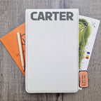 White Scorecard & Yardage Book Holder - Name Only