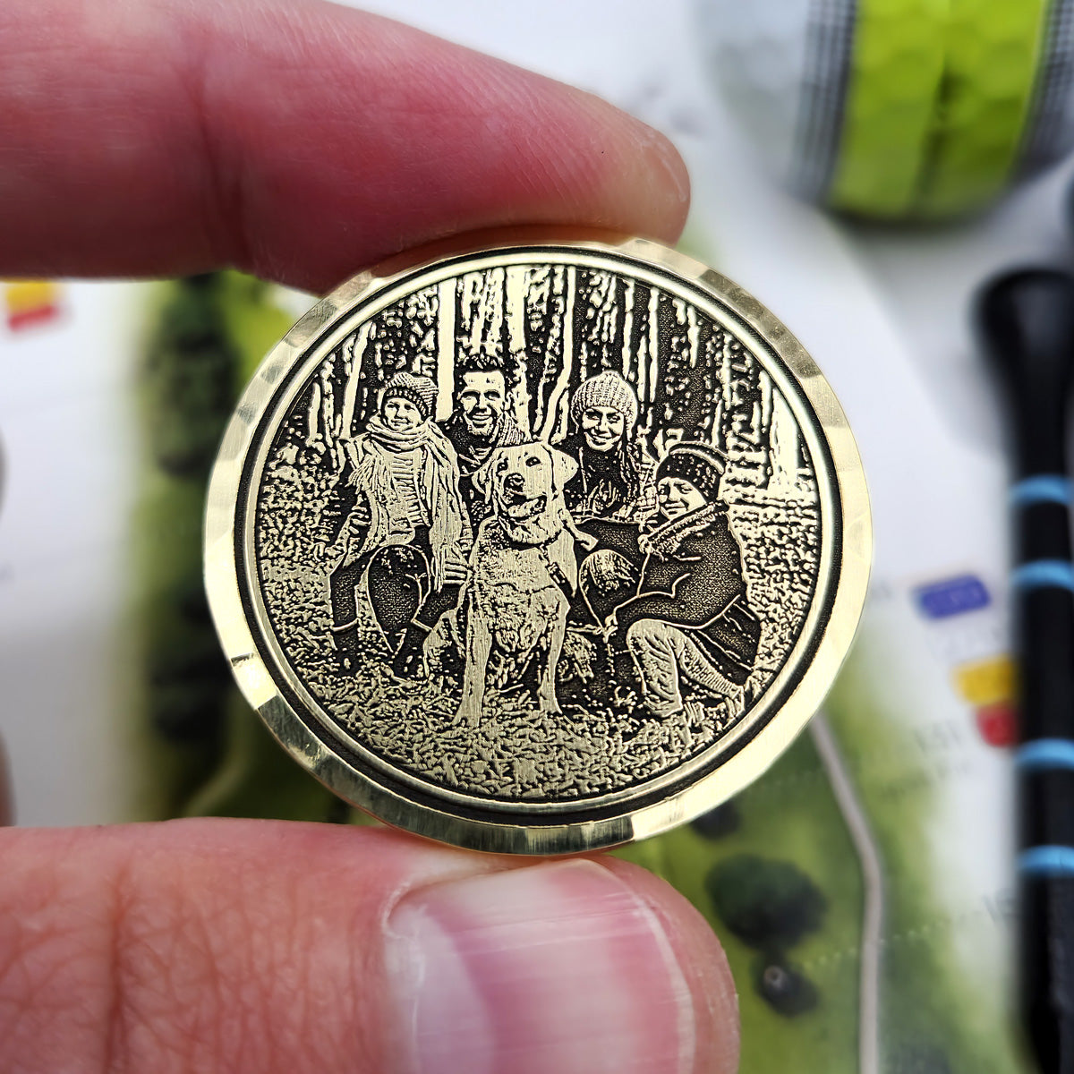 Laser Engraved Photo Ball Marker