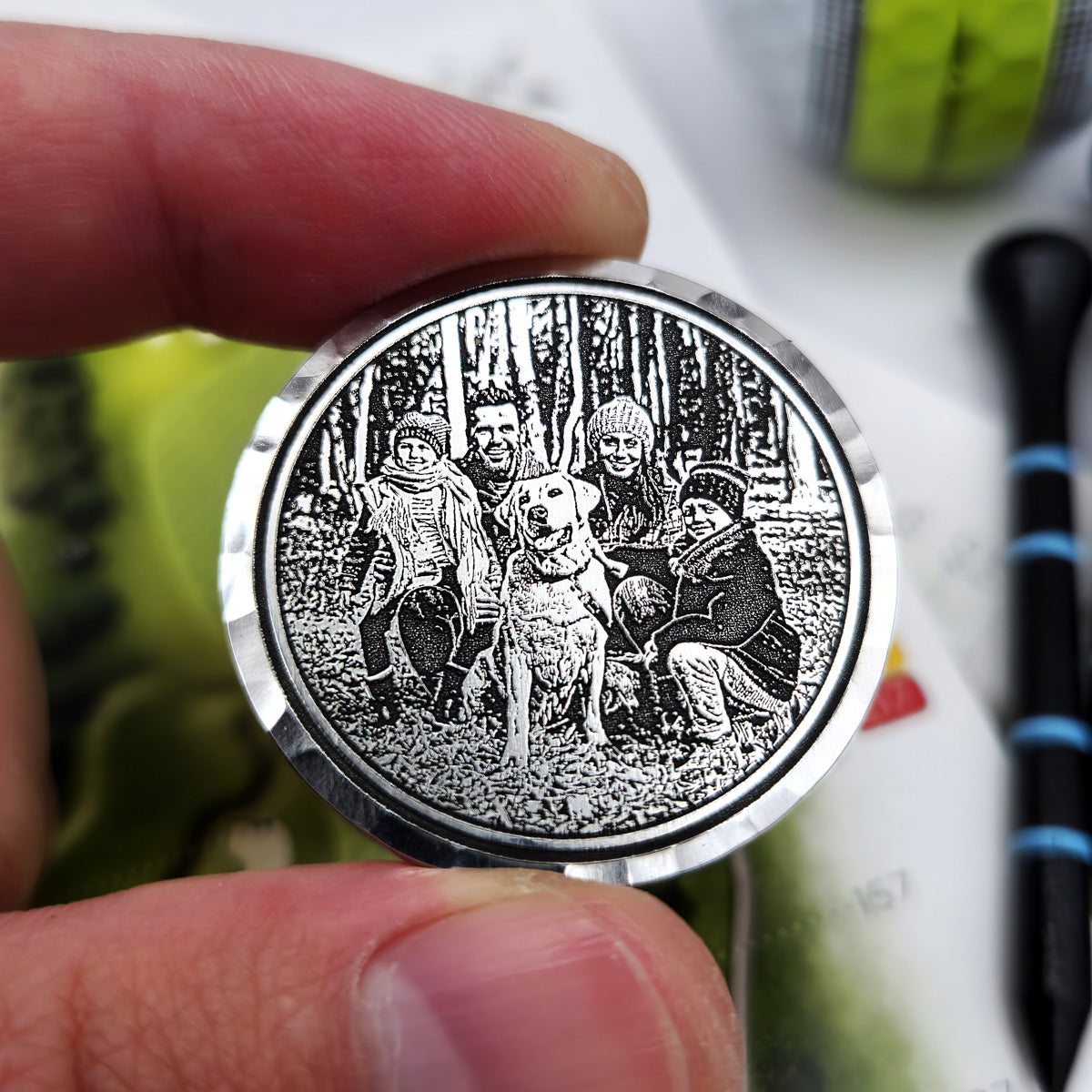 Laser Engraved Photo Ball Marker