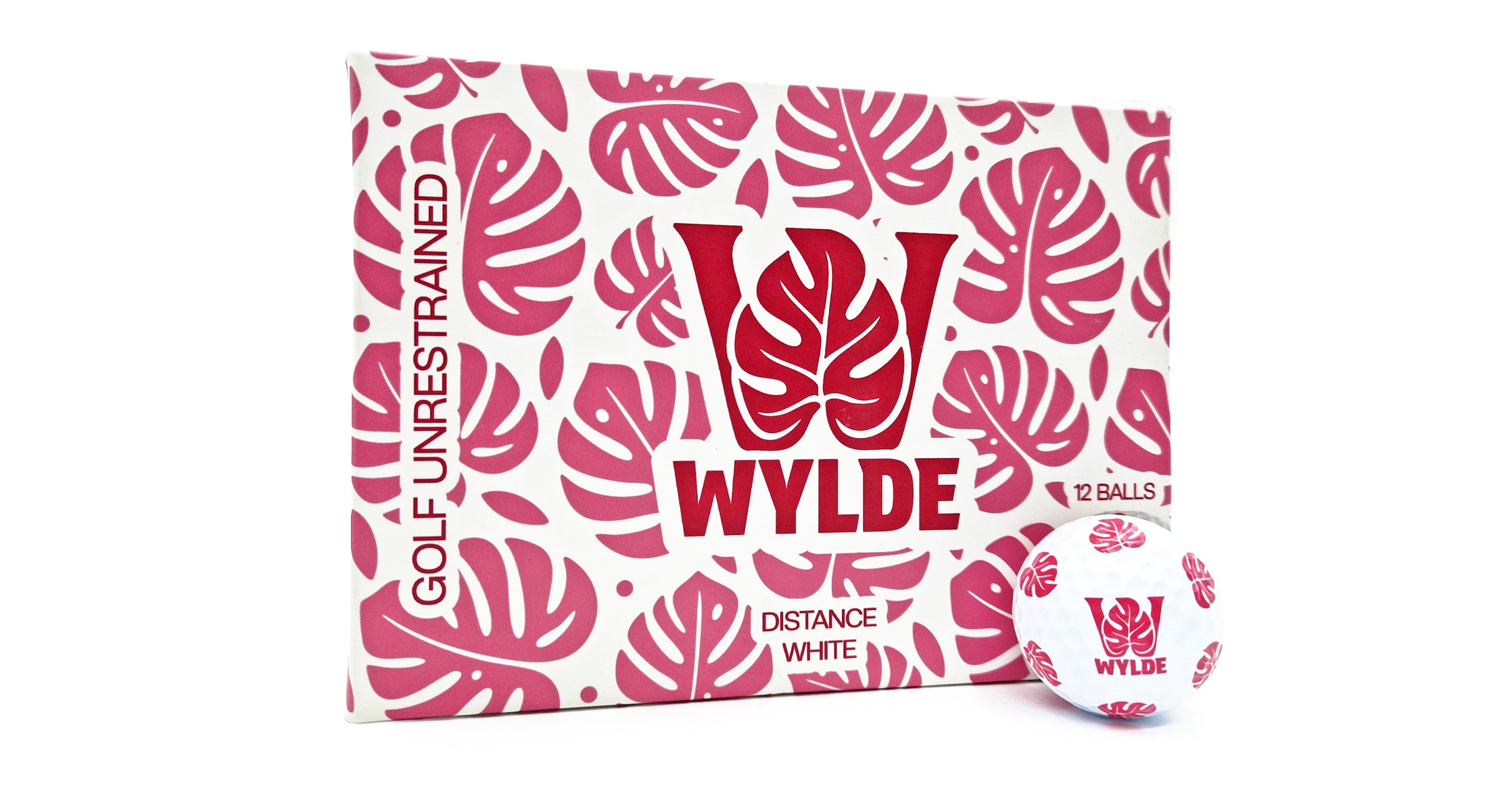Wylde Distance Pink Golf Balls - 12 Pack