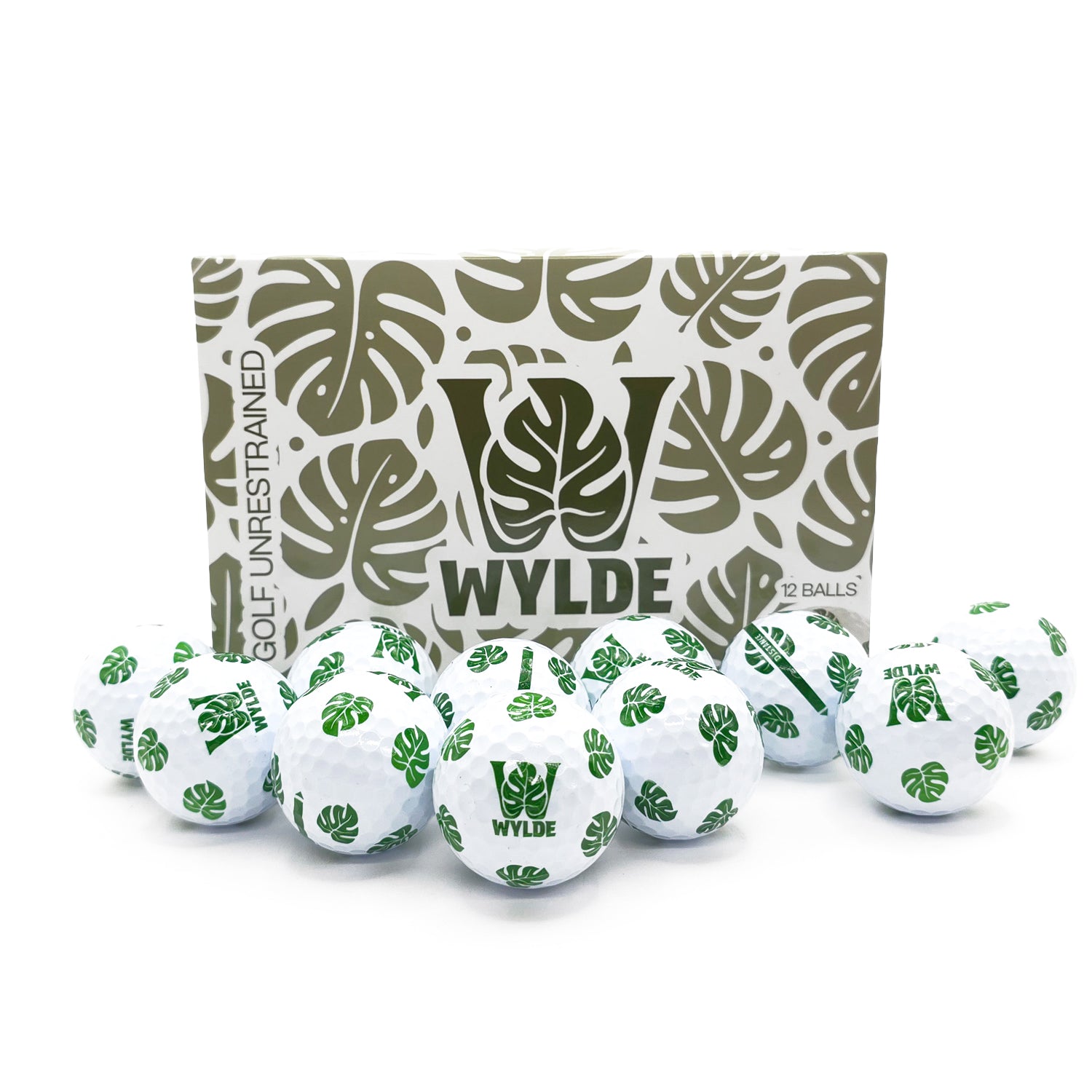 Wylde Distance Green Golf Balls - 12 Pack