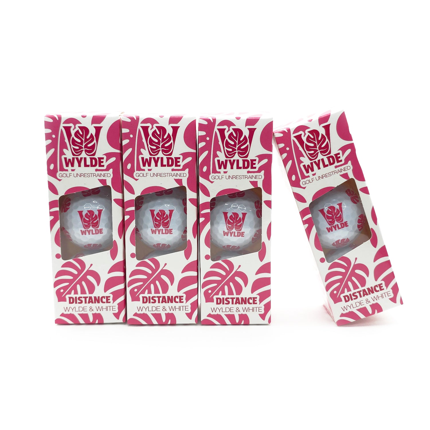 Wylde Distance Pink Golf Balls - 12 Pack