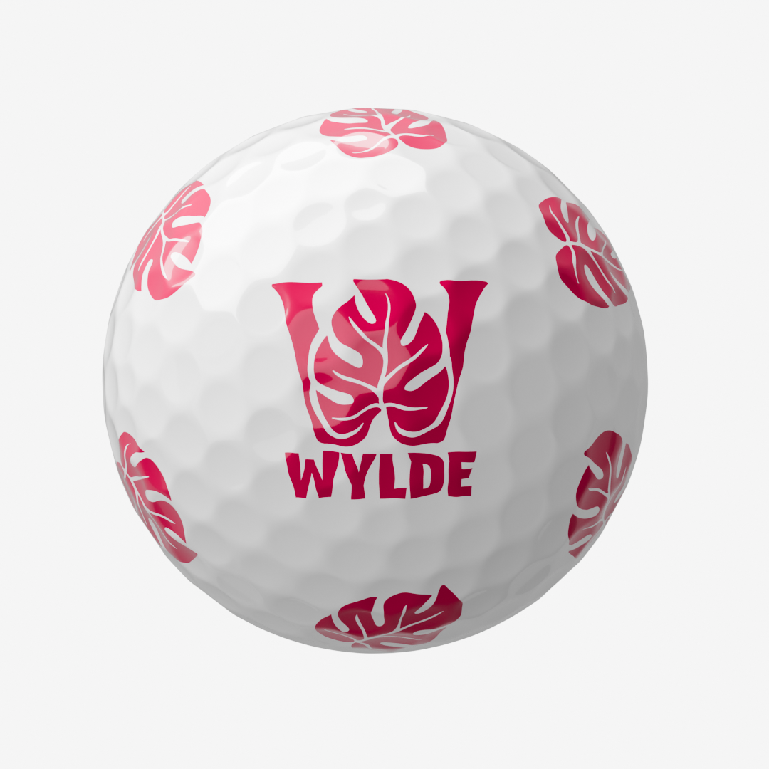 Wylde Distance Pink Golf Balls - 12 Pack