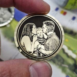 Laser Engraved Photo Ball Marker