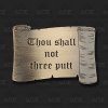 Thou Shall Putt Scroll