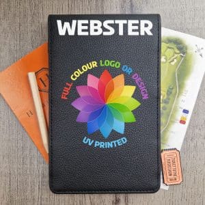 Black Scorecard Holder with Name & Logo