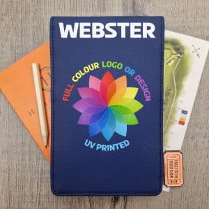 Blue Scorecard Holder with Name & Logo
