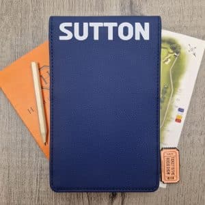 Blue Scorecard Holder with Name