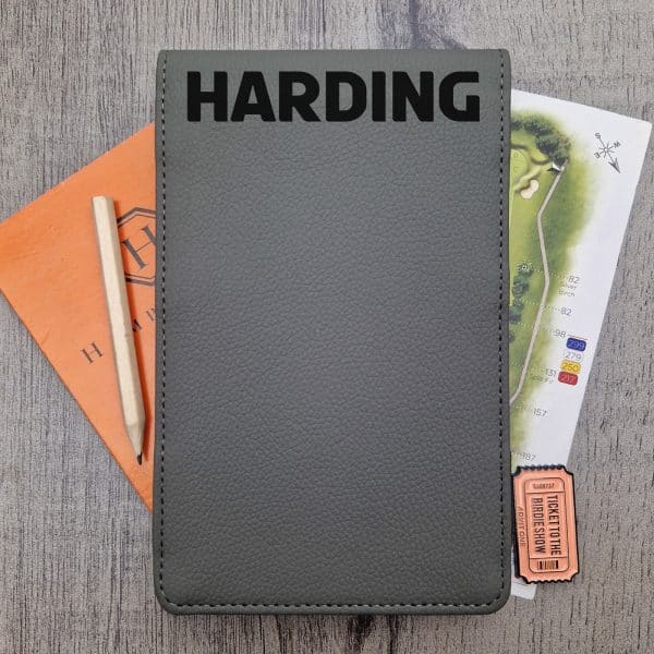 Grey Scorecard Holder with Name