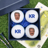 Personalised Golf Balls x 4 with Gift Box - Photos, logos and text. - Image 2