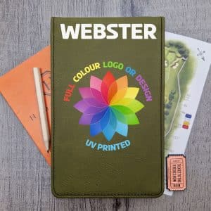 Olive Scorecard Holder with Name & Logo