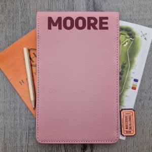 Pink Scorecard Holder with Name