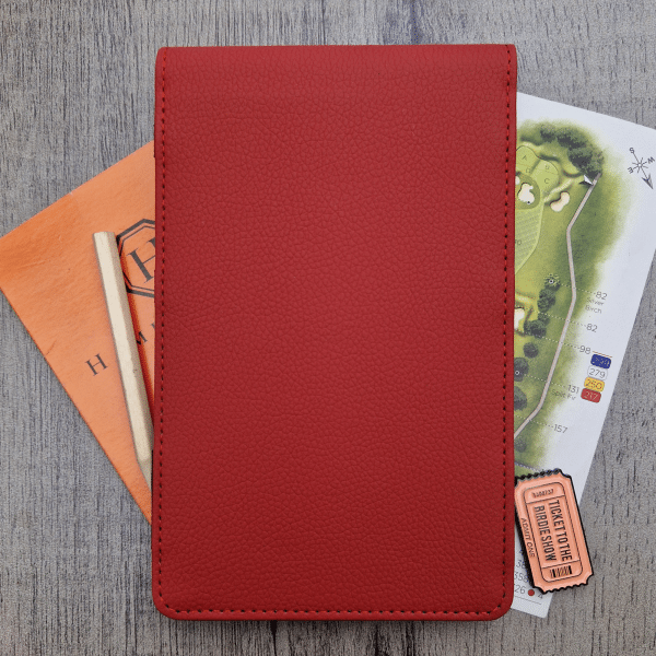 Red Scorecard Holder with Name - Image 4